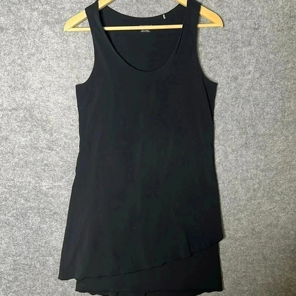 Toad & Co black sleeveless scoop neck whirlwind soft shift dress small - Picture 3 of 6